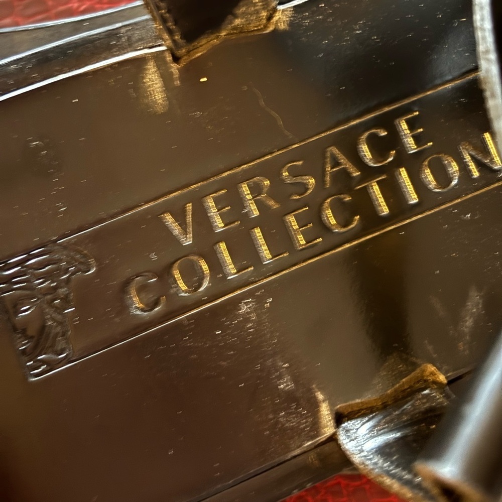 Versace Collection Strappy Leather Sandals - Picture 8 of 10